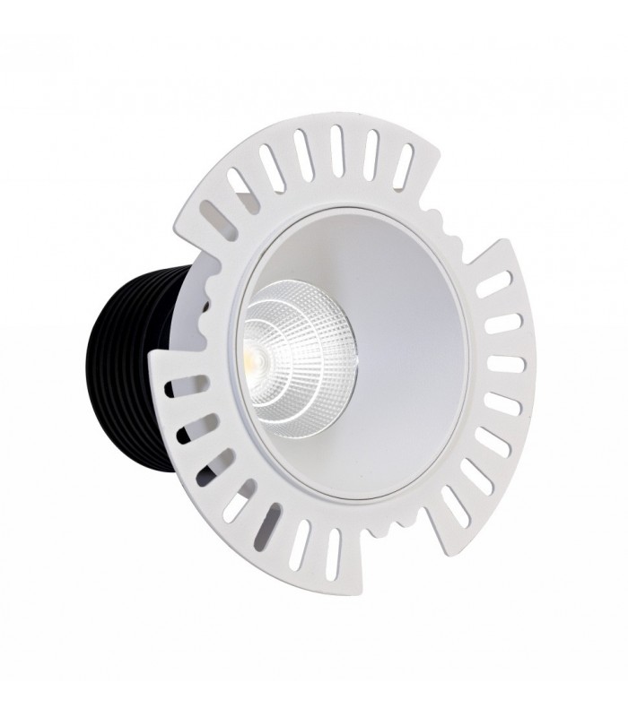 LED Recessed Downlight, White Trimless, 40 deg. Beam Angle, 760lm, 3000K, IP20, DRIVER NOT INC. - 2