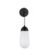 Blaky Globe Wall Lights Opal Matt Black E14 1x5W-1