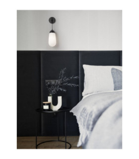 Blaky Globe Wall Lights Opal Matt Black E14 1x5W-2