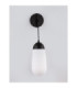 Blaky Globe Wall Lights Opal Matt Black E14 1x5W-3