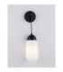 Blaky Globe Wall Lights Opal Matt Black E14 1x5W-4