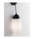 Blaky Globe Wall Lights Opal Matt Black E14 1x5W-7