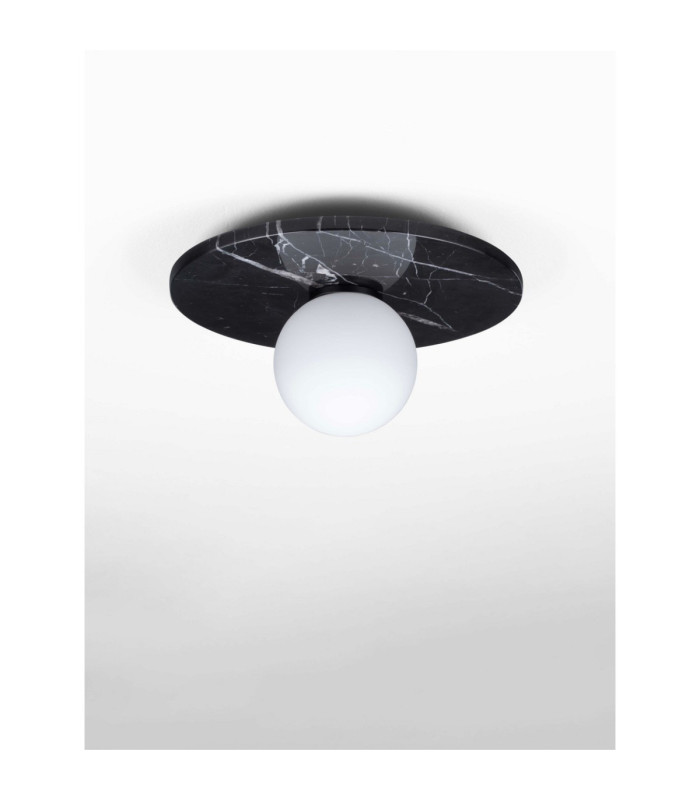 Idor Globe Ceiling Light Opal Black LED G9 1x5W-3