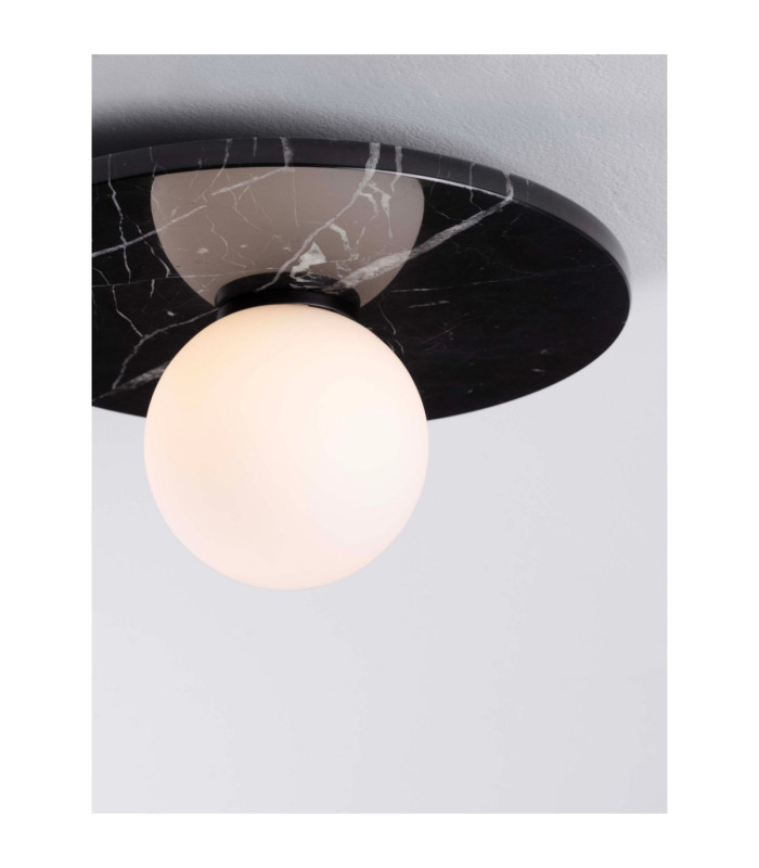 Idor Globe Ceiling Light Opal Black LED G9 1x5W-5
