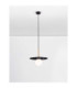 Idor Globe Pendant Ceiling Light Opal Sandy Black LED G9 1x5W-4