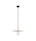 Idor Globe Pendant Ceiling Light Opal White Sandy Black LED G9 1x5W-1