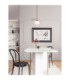 Idor Globe Pendant Ceiling Light Opal White Sandy Black LED G9 1x5W-2