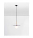 Idor Globe Pendant Ceiling Light Opal White Sandy Black LED G9 1x5W-4