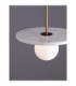 Idor Globe Pendant Ceiling Light Opal White Sandy Black LED G9 1x5W-6