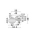 Allen Globe Ceiling Light Milky White Structured Matt Gold LED E14 1x5W-5
