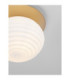 Allen Globe Ceiling Light Milky White Structured Matt Gold E27 1x12W-2