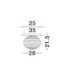 Allen Globe Ceiling Light Milky White Structured Matt Gold E27 1x12W-6