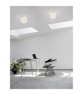Nevoso Globe Ceiling Light Opal White E27 1x12W-2