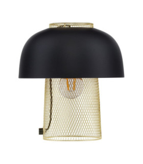 Sqube Table Lamp Sandy Black Gold E27 1x12W-1