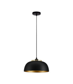Sqube Dome Pendant Ceiling Light Sandy Black Gold E27 1x12W-1