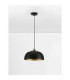Sqube Dome Pendant Ceiling Light Sandy Black Gold E27 1x12W-3