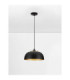 Sqube Dome Pendant Ceiling Light Sandy Black Gold E27 1x12W-4