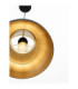 Sqube Dome Pendant Ceiling Light Sandy Black Gold E27 1x12W-6