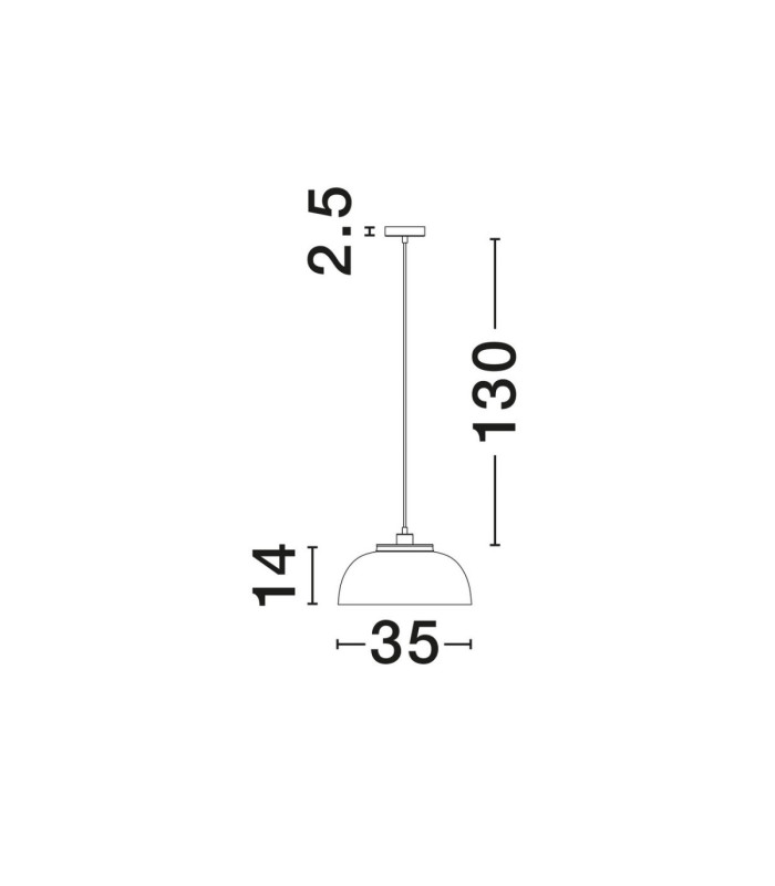 Sqube Dome Pendant Ceiling Light Sandy Black Gold E27 1x12W-8
