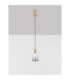 Voi Slim Pendant Ceiling Light Smokey Brass Gold Triac Dimmable LED 8W 182lm 3000K-3