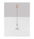 Voi Slim Pendant Ceiling Light Smokey Brass Gold Triac Dimmable LED 8W 182lm 3000K-4