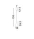 Voi Slim Pendant Ceiling Light Smokey Brass Gold Triac Dimmable LED 8W 182lm 3000K-5