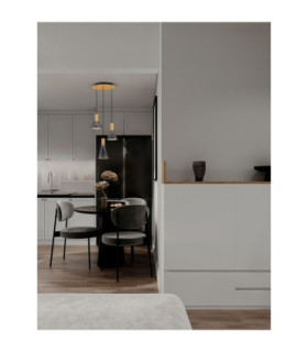 Voi Cluster Pendant Ceiling Light Smokey Brass Gold Triac Dimmable LED 24W 720lm 3000K-2