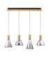 Voi Bar Pendant Ceiling Light Smokey Brass Gold Triac Dimmable LED 32W 960lm 3000K-1
