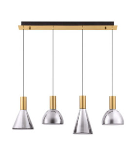 Voi Bar Pendant Ceiling Light Smokey Brass Gold Triac Dimmable LED 32W 960lm 3000K-1