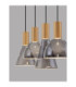 Voi Bar Pendant Ceiling Light Smokey Brass Gold Triac Dimmable LED 32W 960lm 3000K-5