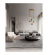 Voi Cluster Pendant Ceiling Light Smokey Brass Gold Triac Dimmable LED 48W 1440lm 3000K-2