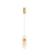 Norma Slim Pendant Ceiling Light Amber Glossy Gold Triac Dimmable LED 7W 490lm 3000K-1