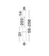Norma Slim Pendant Ceiling Light Amber Glossy Gold Triac Dimmable LED 7W 490lm 3000K-6