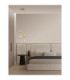 Norma Cluster Pendant Ceiling Light Amber Glossy Gold Triac Dimmable LED 14W 980lm 3000K-2