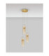 Norma Cluster Pendant Ceiling Light Amber Glossy Gold Triac Dimmable LED 21W 1470lm 3000K-3