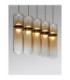 Norma Bar Pendant Ceiling Light Amber Glossy Gold Triac Dimmable LED 35W 2450lm 3000K-5
