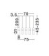 Norma Bar Pendant Ceiling Light Amber Glossy Gold Triac Dimmable LED 35W 2450lm 3000K-6