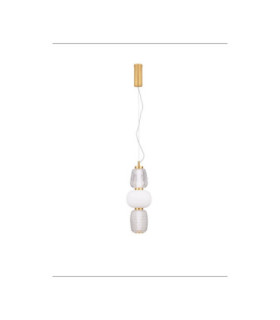 Movil Slim Pendant Ceiling Light Clear Opal Platinum Gold Triac Dimmable LED 28W 1820lm 3000K-1