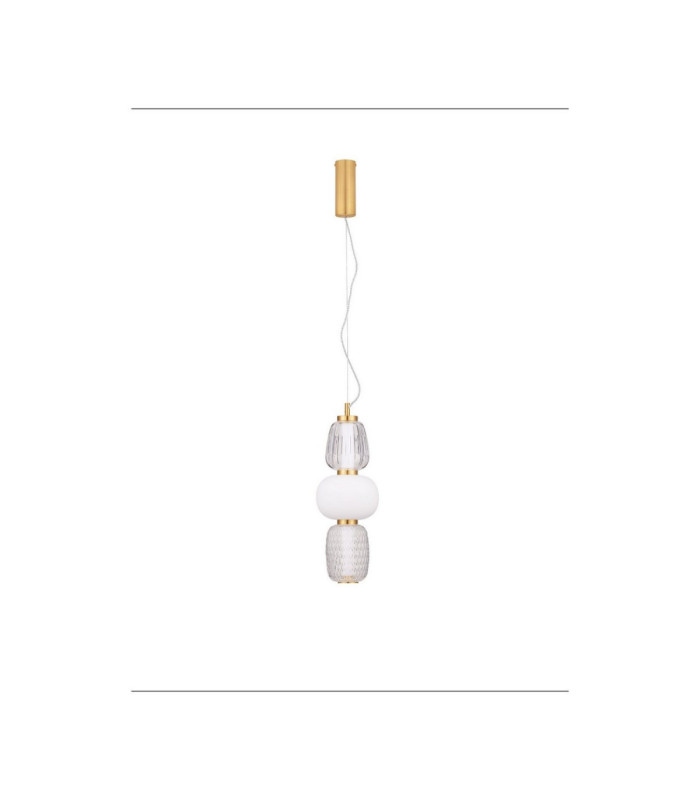 Movil Slim Pendant Ceiling Light Clear Opal Platinum Gold Triac Dimmable LED 28W 1820lm 3000K-1