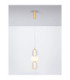 Movil Slim Pendant Ceiling Light Clear Opal Platinum Gold Triac Dimmable LED 28W 1820lm 3000K-4
