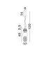 Movil Slim Pendant Ceiling Light Clear Opal Platinum Gold Triac Dimmable LED 28W 1820lm 3000K-7