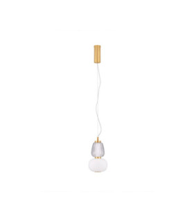 Movil Slim Pendant Ceiling Light Clear Opal Platinum Gold Triac Dimmable LED 18W 1170lm 3000K-1