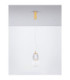 Movil Slim Pendant Ceiling Light Clear Opal Platinum Gold Triac Dimmable LED 18W 1170lm 3000K-3