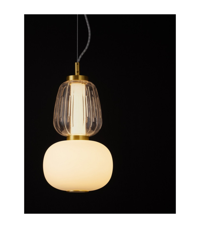Movil Slim Pendant Ceiling Light Clear Opal Platinum Gold Triac Dimmable LED 18W 1170lm 3000K-5