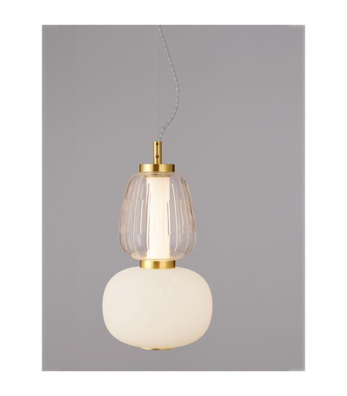 Movil Slim Pendant Ceiling Light Clear Opal Platinum Gold Triac Dimmable LED 18W 1170lm 3000K-6