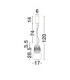 Movil Slim Pendant Ceiling Light Clear Opal Platinum Gold Triac Dimmable LED 18W 1170lm 3000K-7
