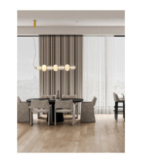 Movil Bar Pendant Ceiling Light Clear Opal Platinum Gold Triac Dimmable LED 42W 2730lm 3000K-2