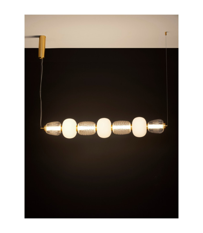 Movil Bar Pendant Ceiling Light Clear Opal Platinum Gold Triac Dimmable LED 42W 2730lm 3000K-3