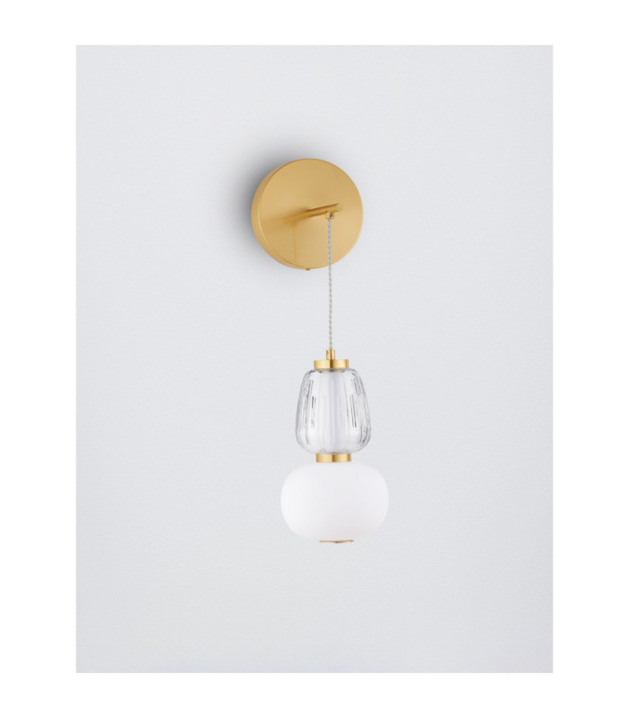 Movil Globe Wall Lights Clear Opal Platinum Gold Triac Dimmable LED 18W 1170lm 3000K-3