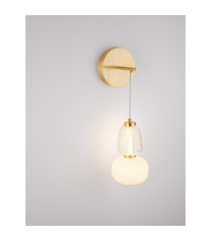 Movil Globe Wall Lights Clear Opal Platinum Gold Triac Dimmable LED 18W 1170lm 3000K-6